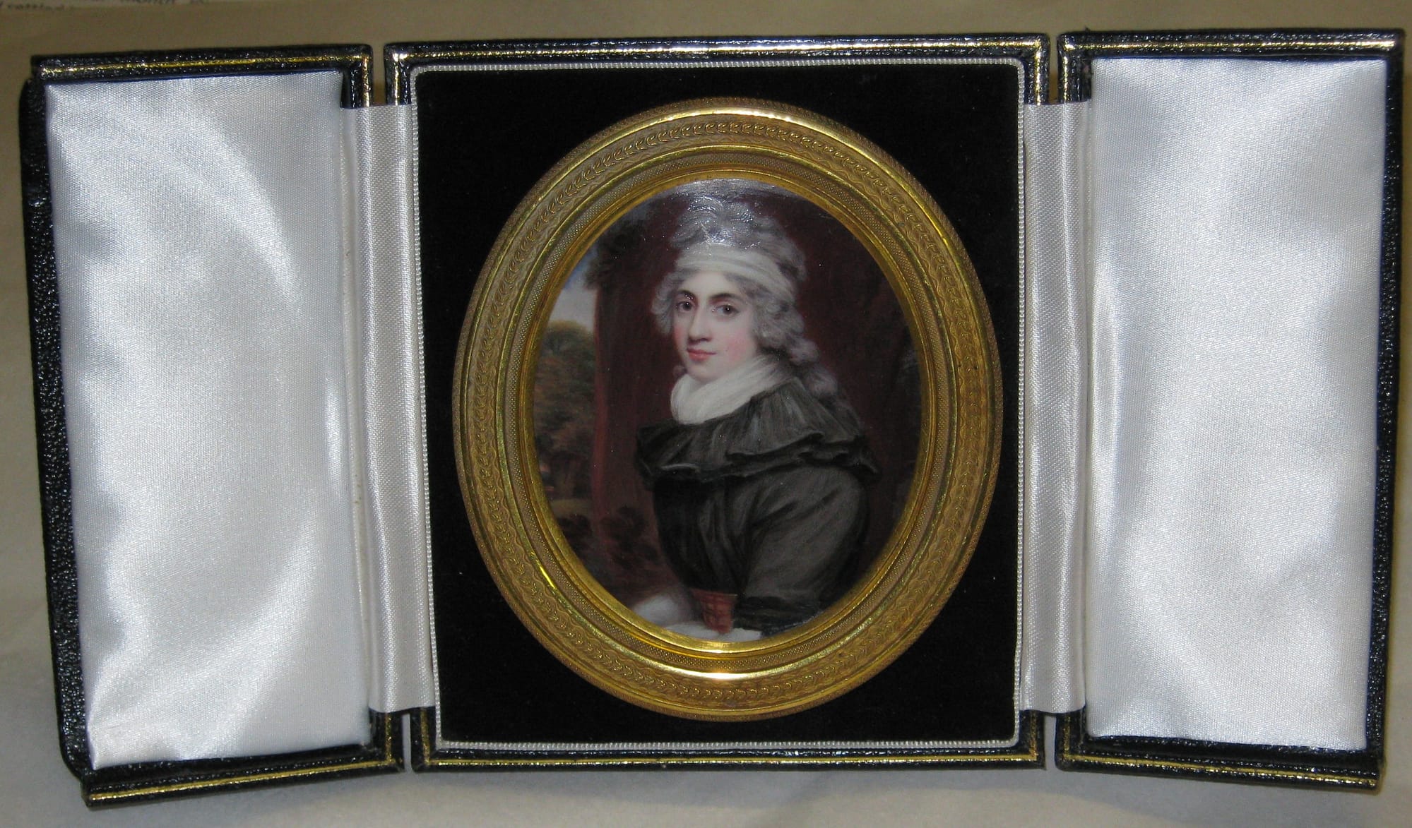 Miniature of Mary Bunn, painted in 1794 by Truro born Henry Bone RA 