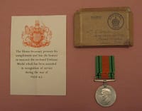 WWII Defence Medal, awarded to Mrs Philadelphia Snell