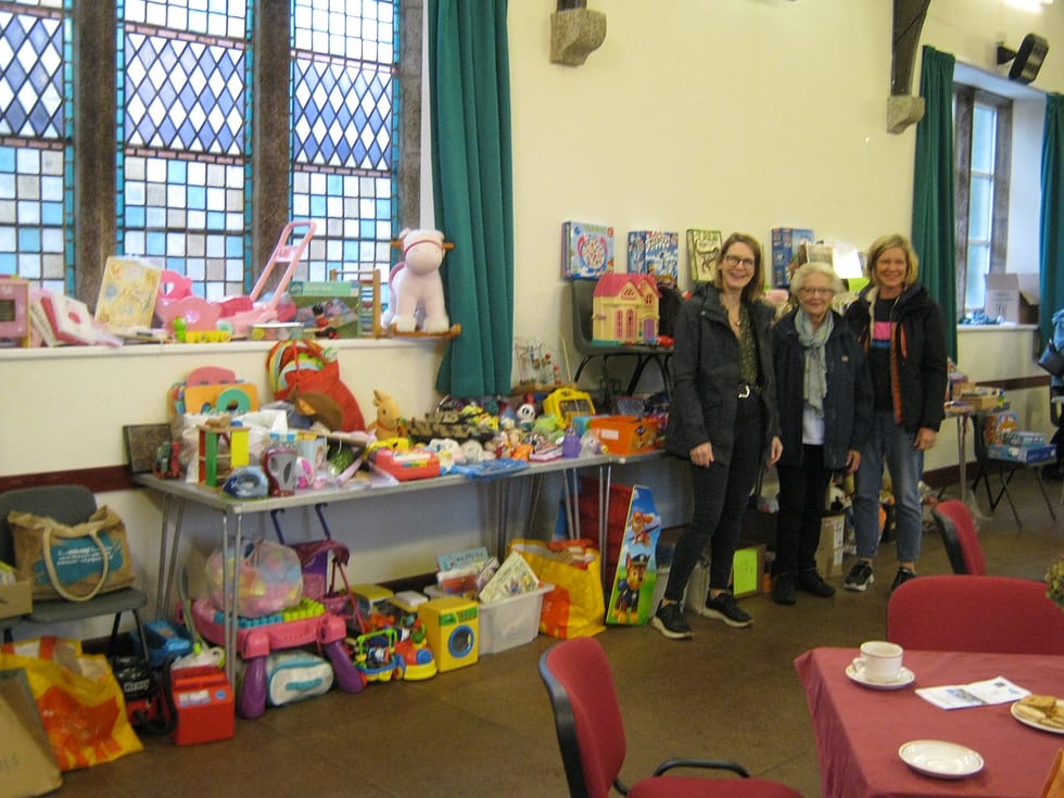 Winter Coffee Morning toy stall